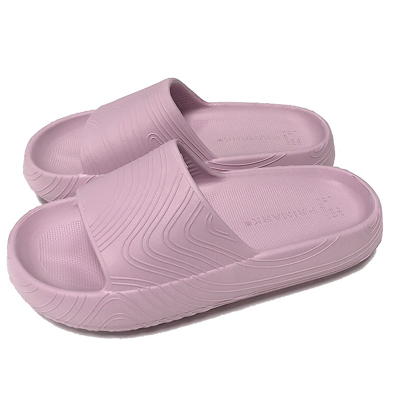 Lote común de sandalias de zapatillas con diapositivas gruesas de EVA de color rosa para mujer