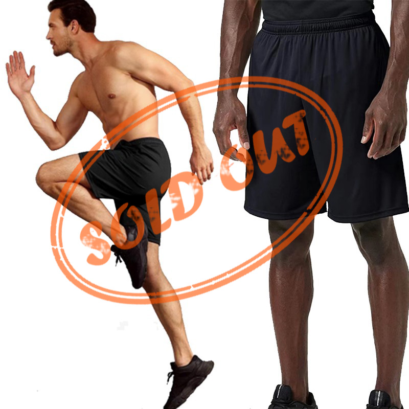 Stock Lot Pantalones cortos para correr de secado rápido para hombre con bolsillos