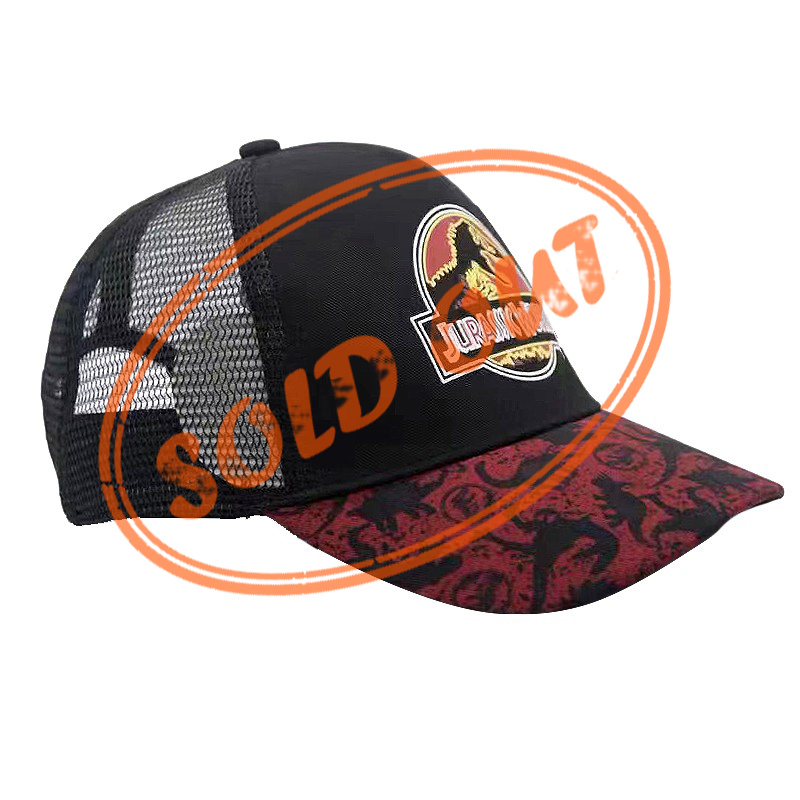 Liquidación Stock Marca Jurassic World Gorras Niño Color Negro