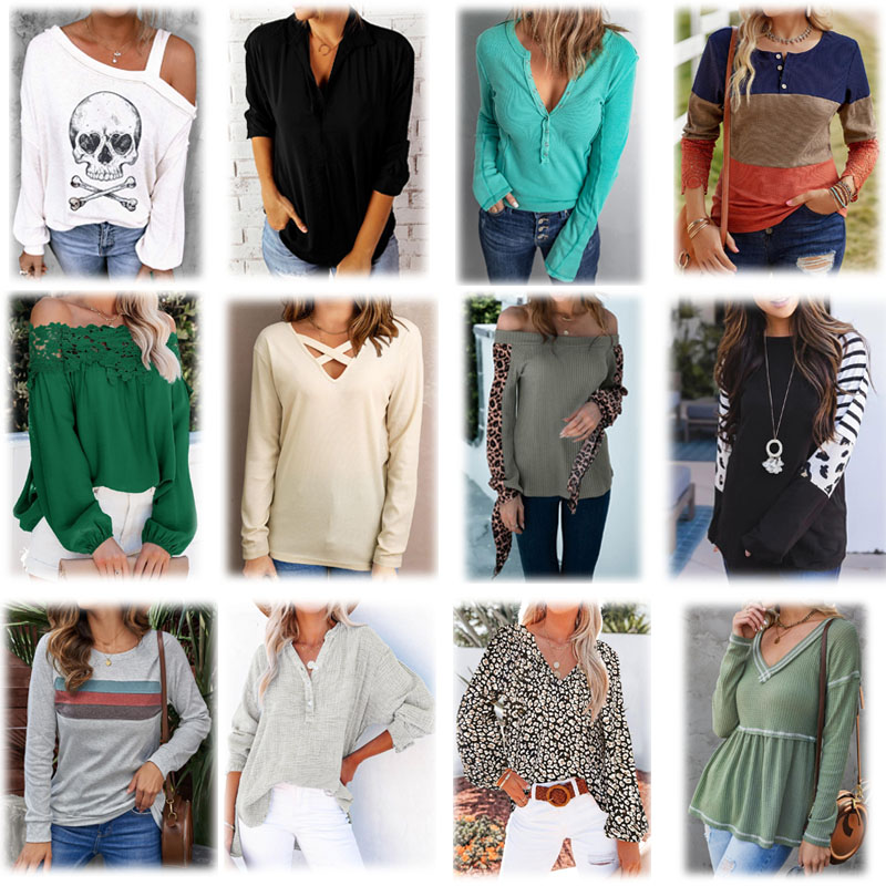 End of Season Amazon Stock Lot of Ladies Spring & Summer Pullover Tops and Blouses