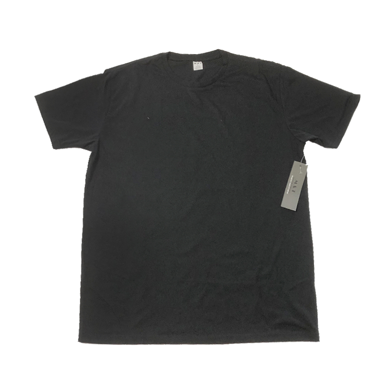 Liquidation Stock Mens Round Neck Side Seamd Black T Shirts