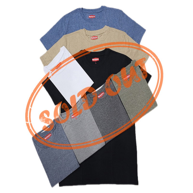 Lote de liquidación Camisetas de ropa interior de cuello redondo de color sólido de tela de tubo para hombre