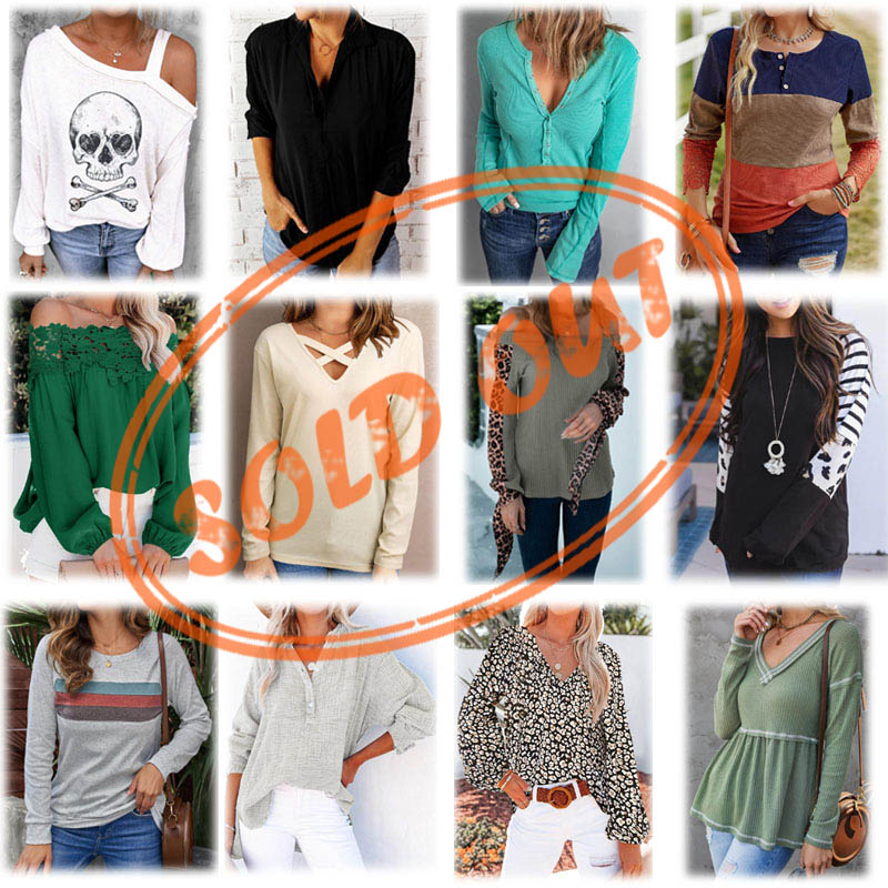 Fin de la temporada Amazon Stock Lot of Ladies Spring & Summer Excelente y blusas