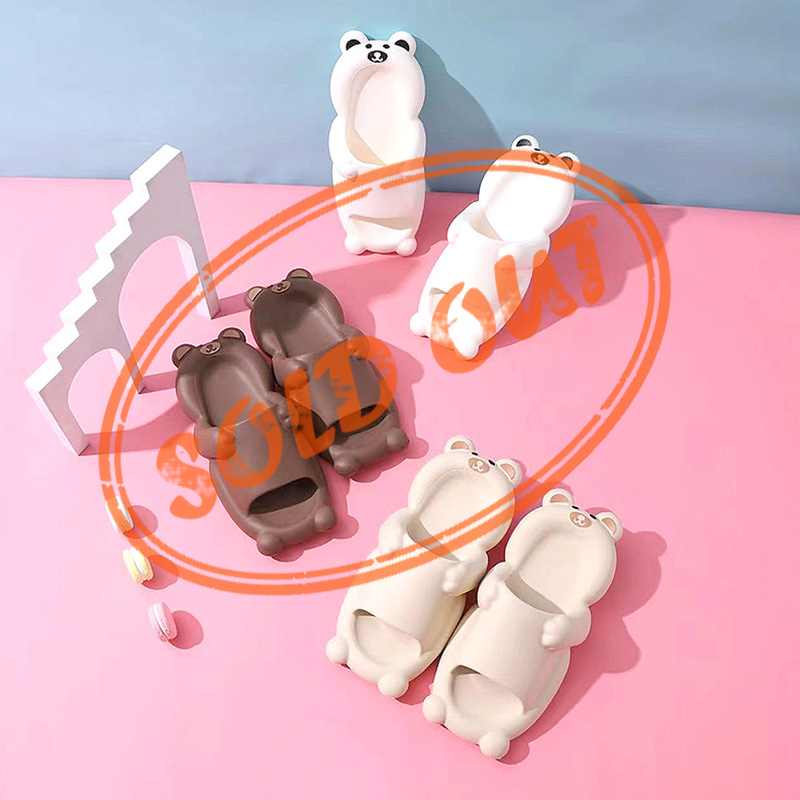Sandalias de EVA resistentes con diseño de oso para niños y mujeres (envío tardío)