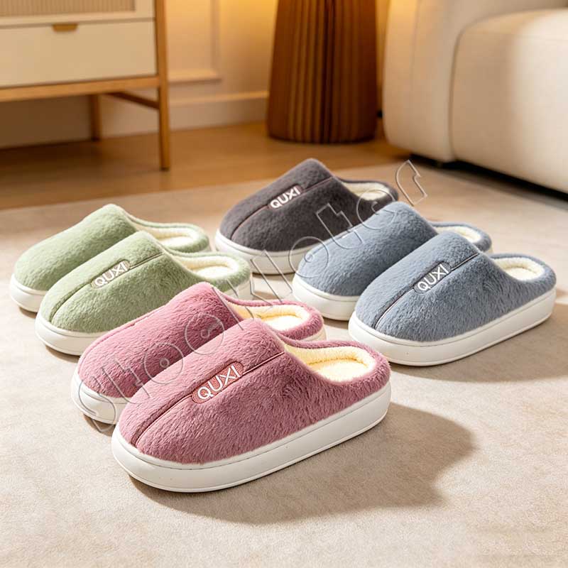 Liquidation Fur Plush Home Winter Shoes